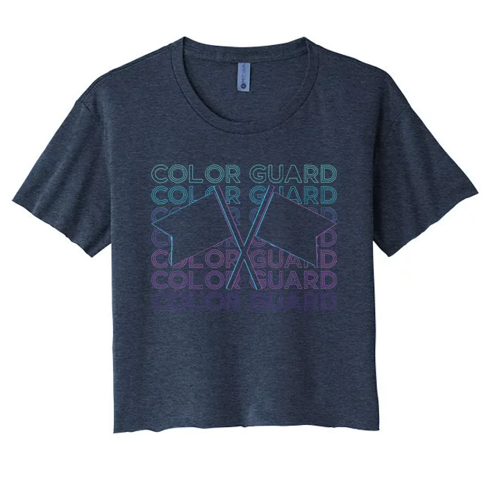 Color Guard Colour Guard Retro Women's Crop Top Tee