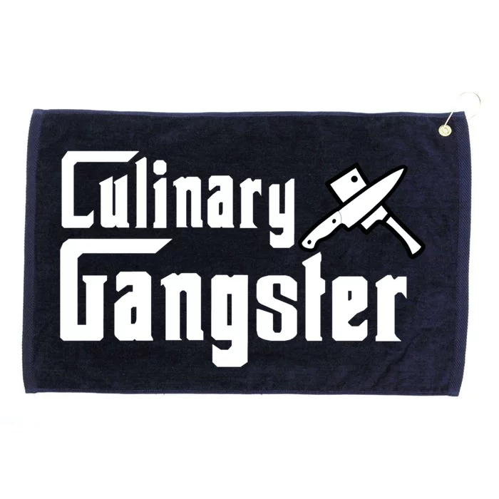 Culinary Gangster Cool Chef Cutlery Gift Hooded Gift Grommeted Golf Towel