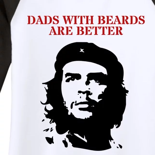 Che Guevara Dads With Beards Are Better Gift Women's Tri-Blend 3/4-Sleeve Raglan Shirt