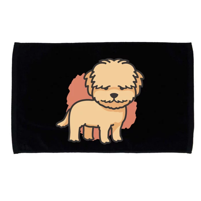 Cute Goldendoodle Dog Microfiber Hand Towel