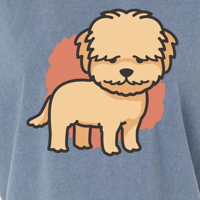 Cute Goldendoodle Dog Garment-Dyed Women's Muscle Tee