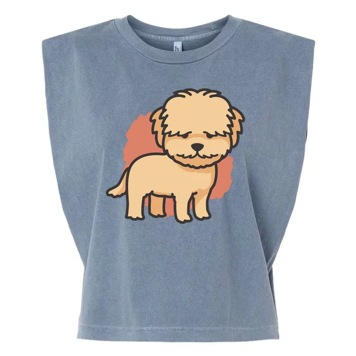 Cute Goldendoodle Dog Garment-Dyed Women's Muscle Tee