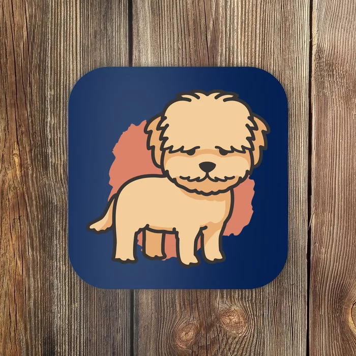 Cute Goldendoodle Dog Coaster