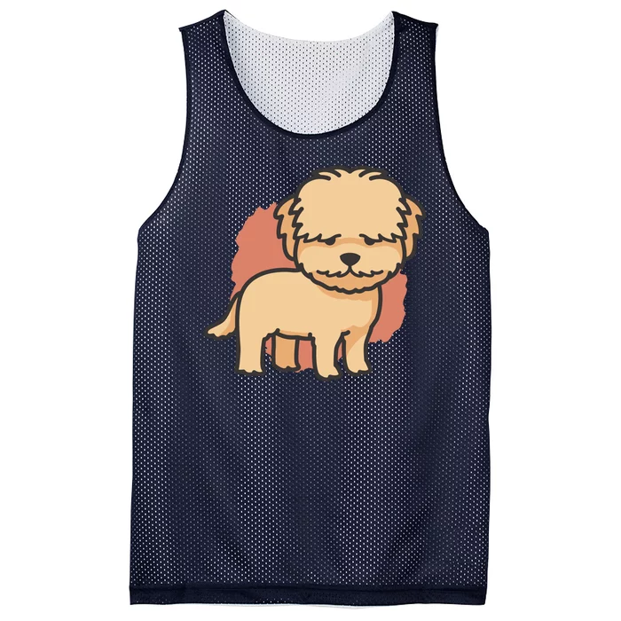 Cute Goldendoodle Dog Mesh Reversible Basketball Jersey Tank