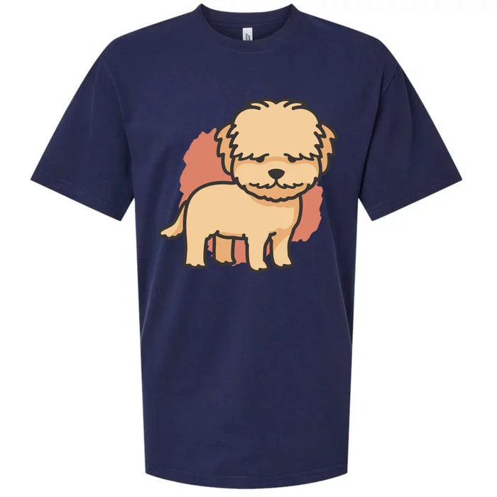 Cute Goldendoodle Dog Sueded Cloud Jersey T-Shirt