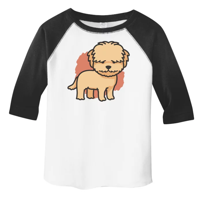 Cute Goldendoodle Dog Toddler Fine Jersey T-Shirt