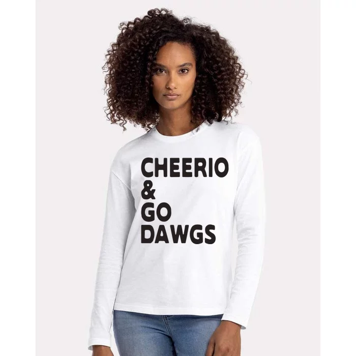 Cheerio Go Dawg Womens Cotton Relaxed Long Sleeve T-Shirt