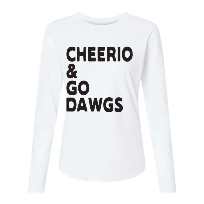 Cheerio Go Dawg Womens Cotton Relaxed Long Sleeve T-Shirt