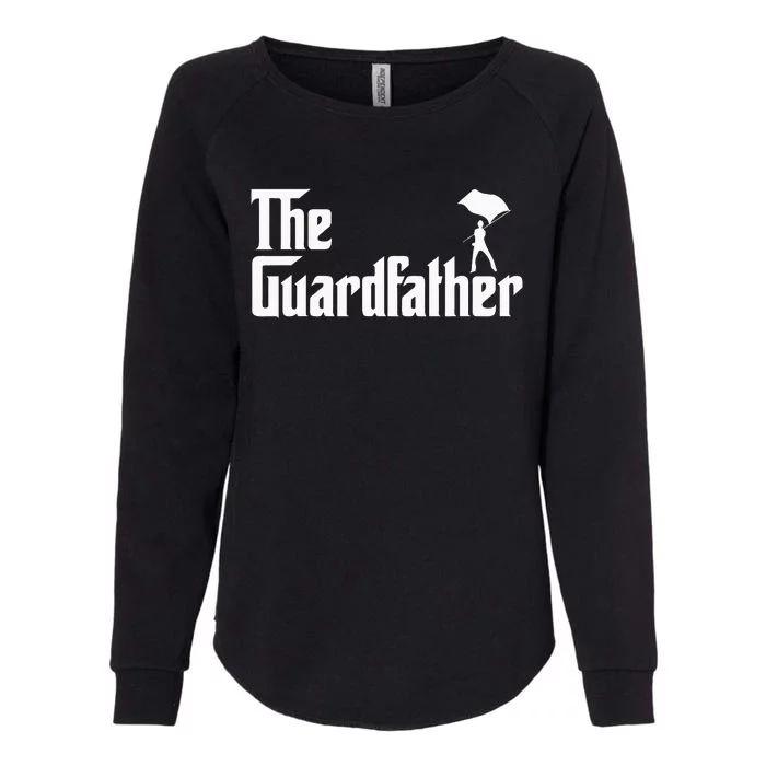 Color Guard Dad Marching Band Colorguard The Guardfather Womens California Wash Sweatshirt