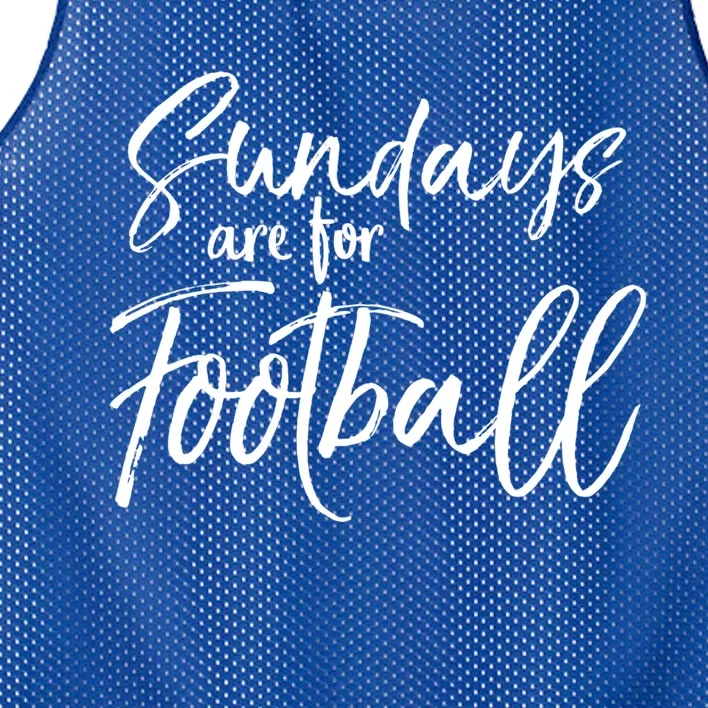 Cute Game Day Fun Sundays Are For Football Gift Mesh Reversible Basketball Jersey Tank