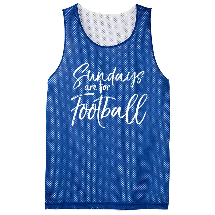 Cute Game Day Fun Sundays Are For Football Gift Mesh Reversible Basketball Jersey Tank