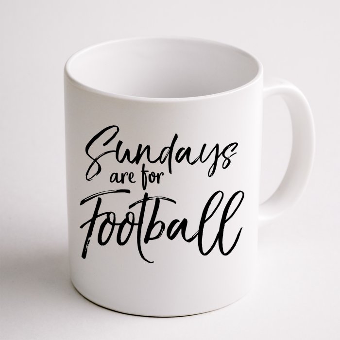 Cute Game Day Fun Sundays Are For Football Gift Front & Back Coffee Mug