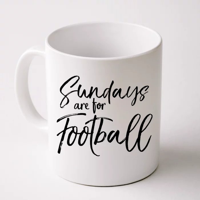 Cute Game Day Fun Sundays Are For Football Gift Front & Back Coffee Mug