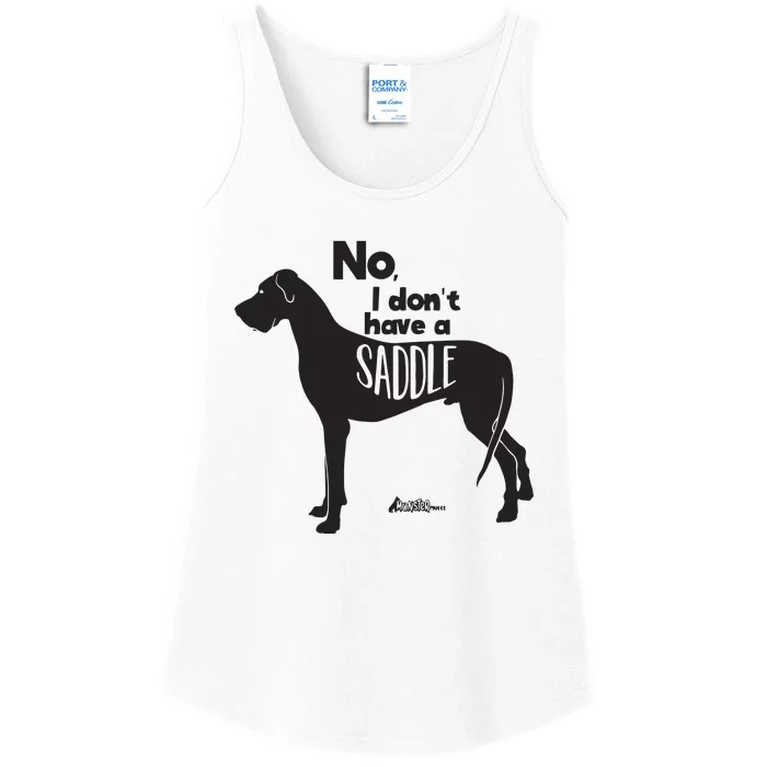 Cute Great Dane Mom Top Large Dog No I Dont Have A Saddle Ladies Essential Tank