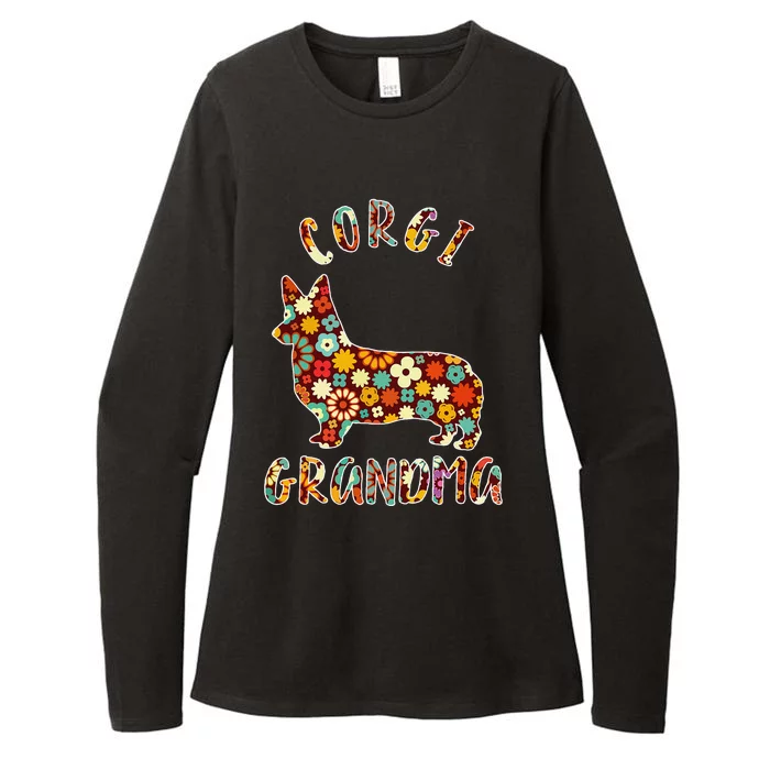 Corgi Grandma Dog Grandma Funny Corgi Owner Womens CVC Long Sleeve Shirt