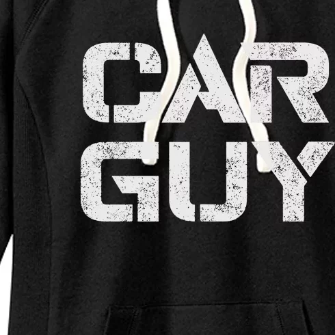 Car Guy Distressed Women's Fleece Hoodie