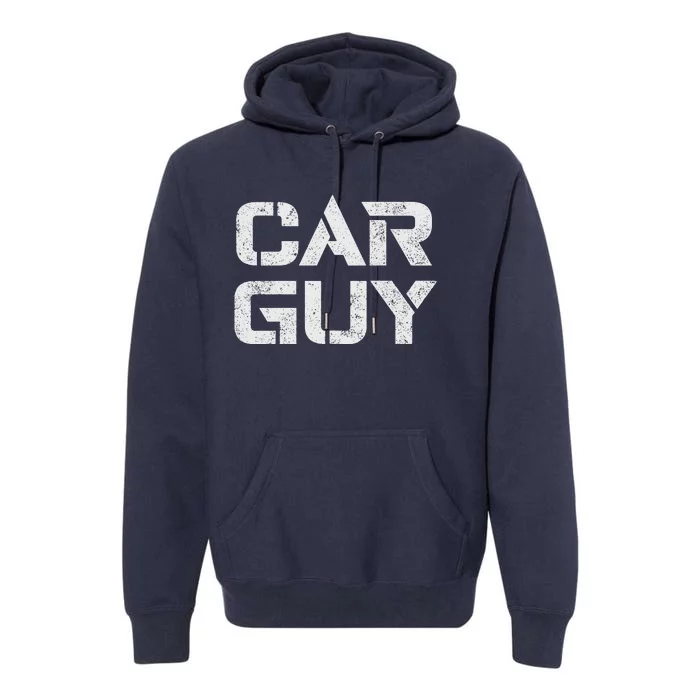 Car Guy Distressed Premium Hoodie