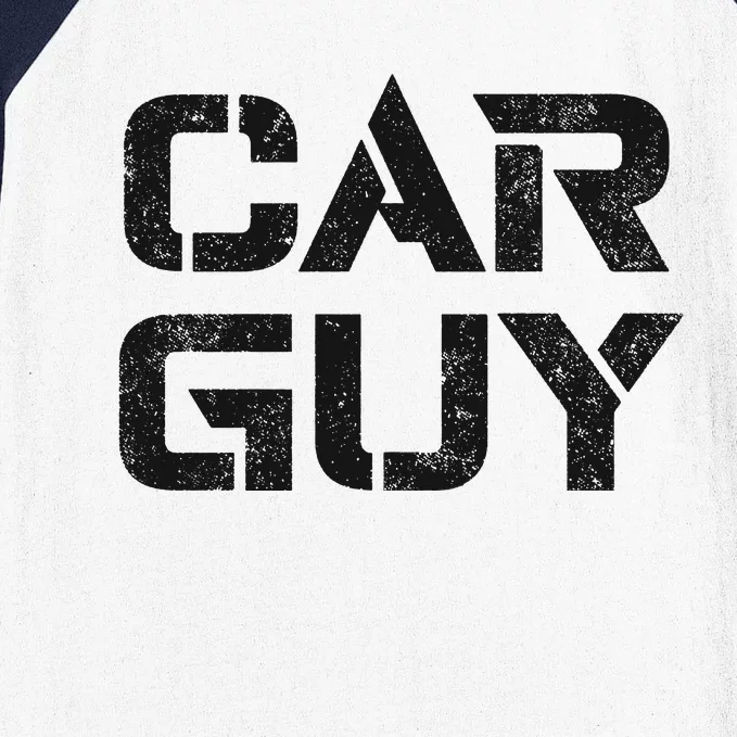 Car Guy Distressed Baseball Sleeve Shirt