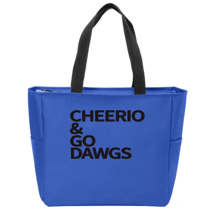 Cheerio Go Dawg.S Zip Tote Bag