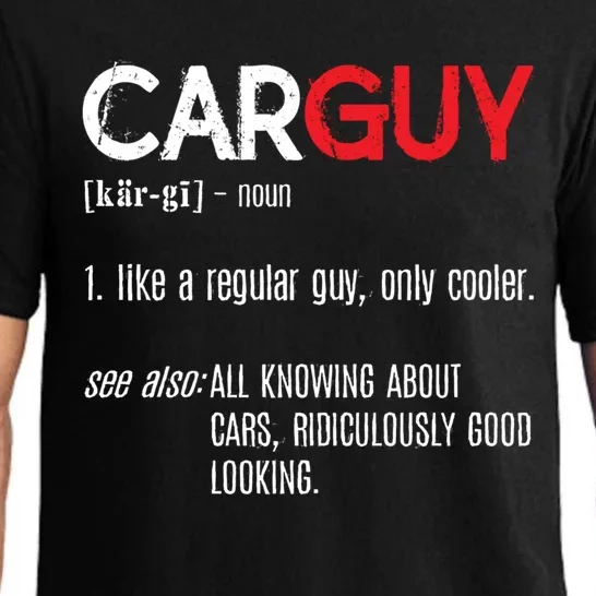 Car Guy Definition Cute Gift Mechanic Funny Gift Cute Gift Car Lover Collectors Pajama Set