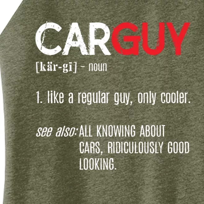 Car Guy Definition Cute Gift Mechanic Funny Gift Cute Gift Car Lover Collectors Women’s Perfect Tri Rocker Tank