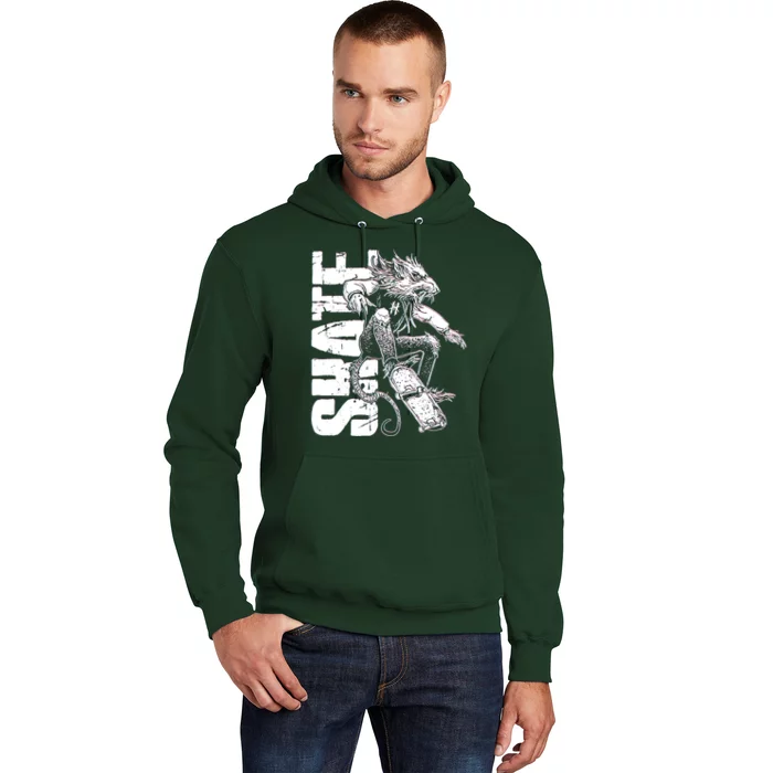 Cool Grunge Distressed Skateboarding Rat Mouse Hoodie