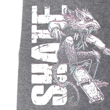 Cool Grunge Distressed Skateboarding Rat Mouse Doggie 3-End Fleece Hoodie