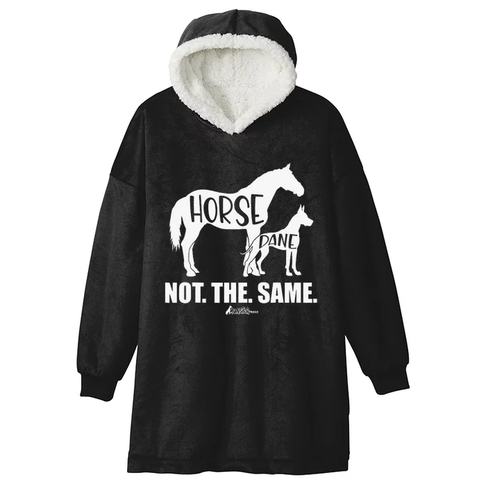 Cute Great Dane Top Funny Dog Mom Horse Dane Not The Same Hooded Wearable Blanket