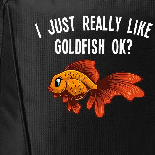 Cute Goldfish Design For Men Women Goldfish Aquarium Lovers City Backpack