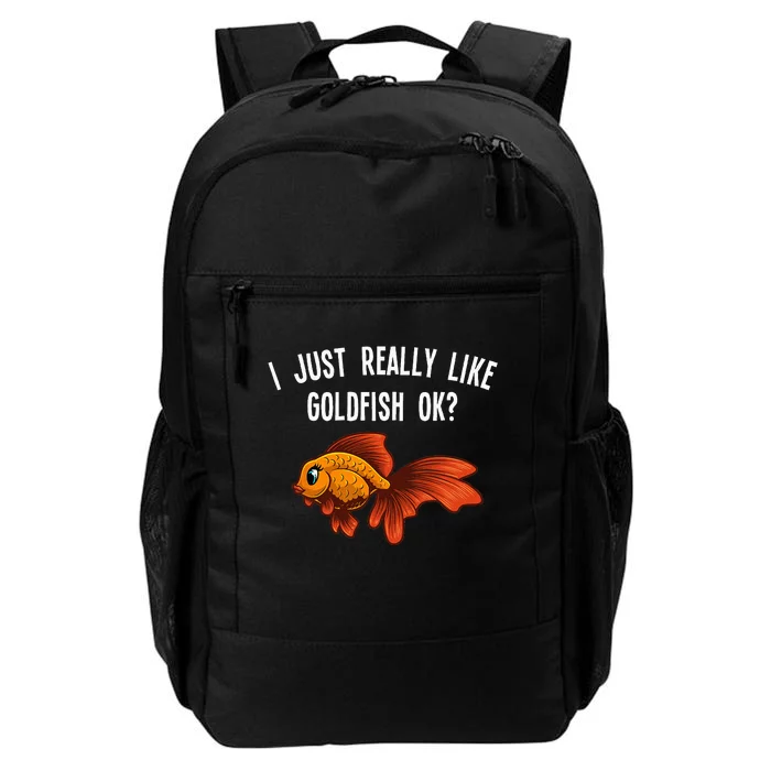 Cute Goldfish Design For Men Women Goldfish Aquarium Lovers Daily Commute Backpack