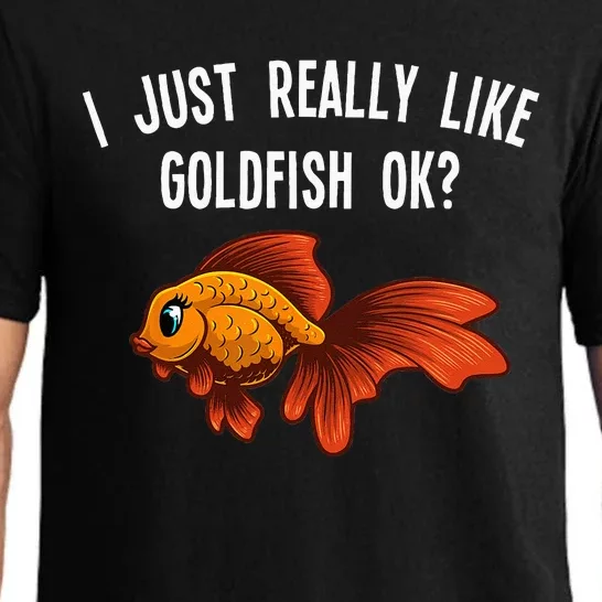 Cute Goldfish Design For Men Women Goldfish Aquarium Lovers Pajama Set