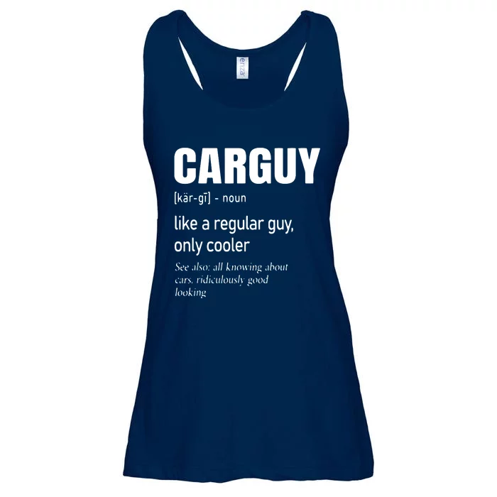 Car Guy Definition Mechanic Auto Racing Men Ladies Essential Flowy Tank