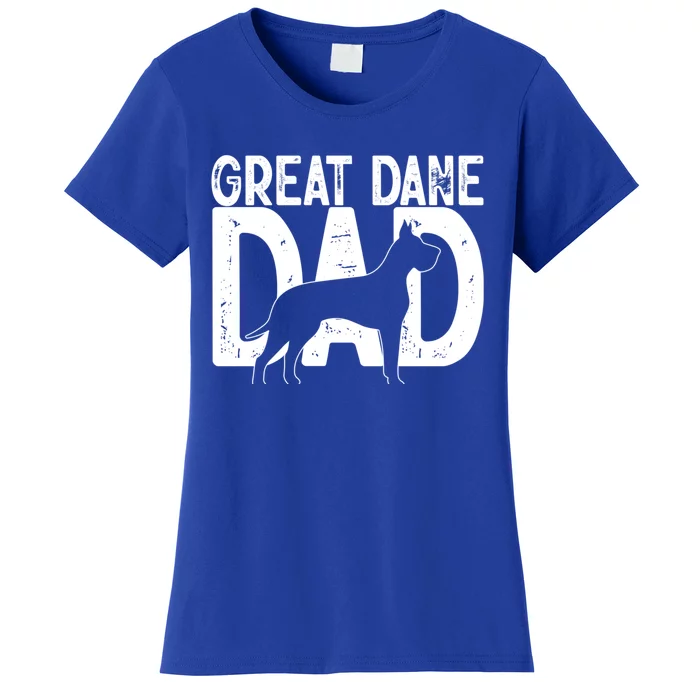 Cute Great Dane Dog Dad Puppy Lover Father Cute Gift Women's T-Shirt