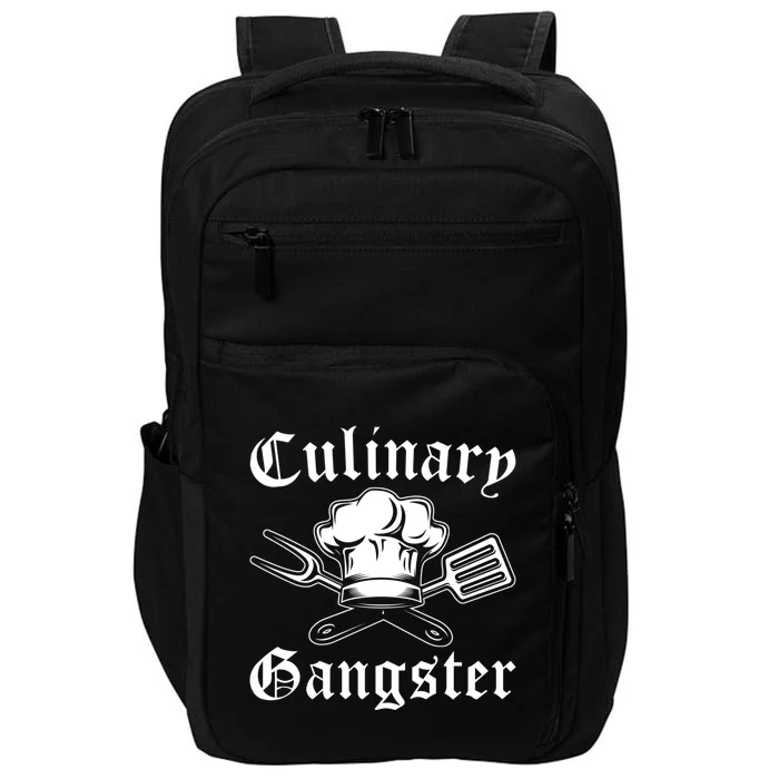 Culinary Gangster Design Funny Chef Cooking Cook Gift Impact Tech Backpack