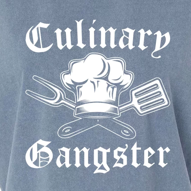 Culinary Gangster Design Funny Chef Cooking Cook Gift Garment-Dyed Women's Muscle Tee