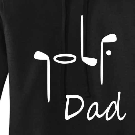 Cute Golf Dad Gift For Dad Golf Clubs Father's Day Women's Pullover Hoodie