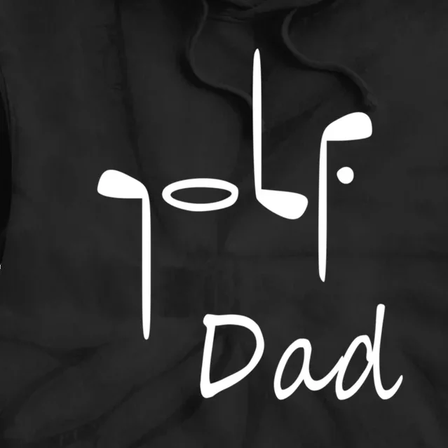 Cute Golf Dad Gift For Dad Golf Clubs Father's Day Tie Dye Hoodie