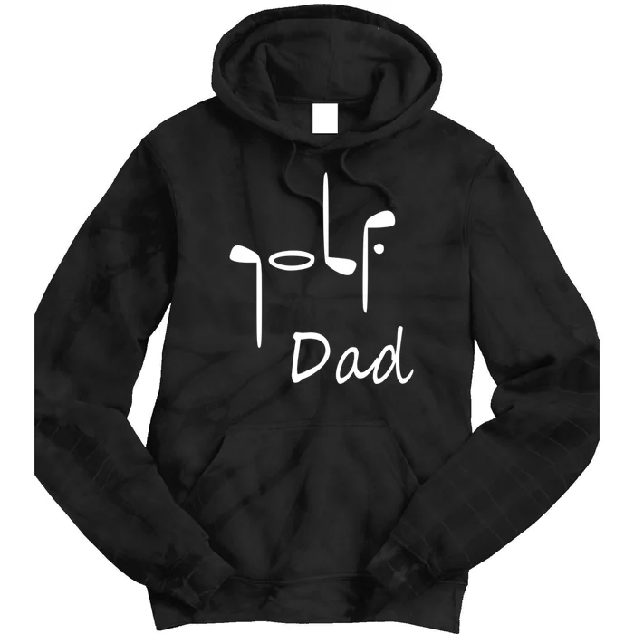 Cute Golf Dad Gift For Dad Golf Clubs Father's Day Tie Dye Hoodie