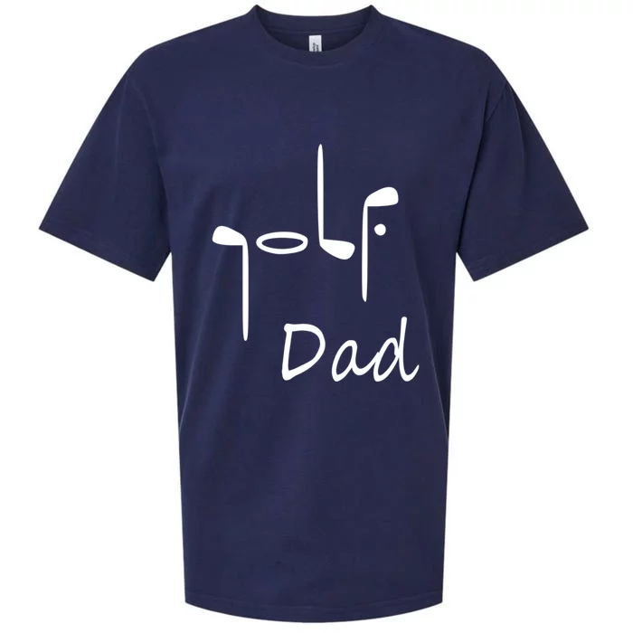 Cute Golf Dad Gift For Dad Golf Clubs Father's Day Sueded Cloud Jersey T-Shirt