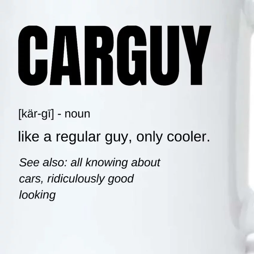 Car Guy Definition Black Color Changing Mug