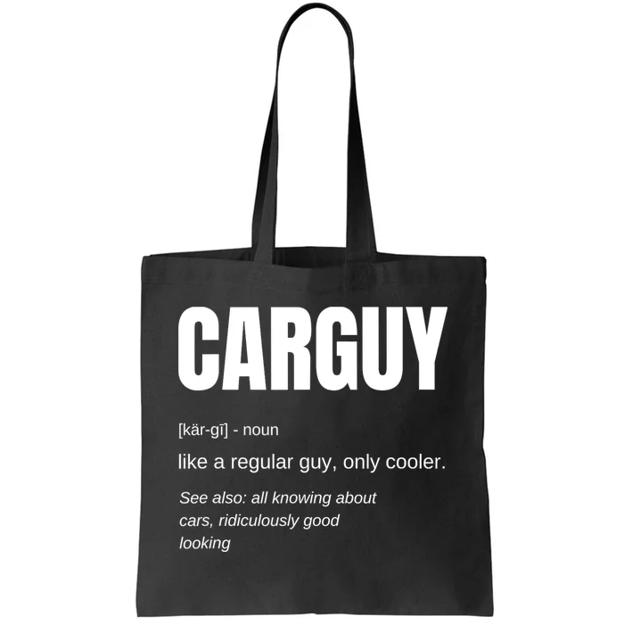 Car Guy Definition Tote Bag