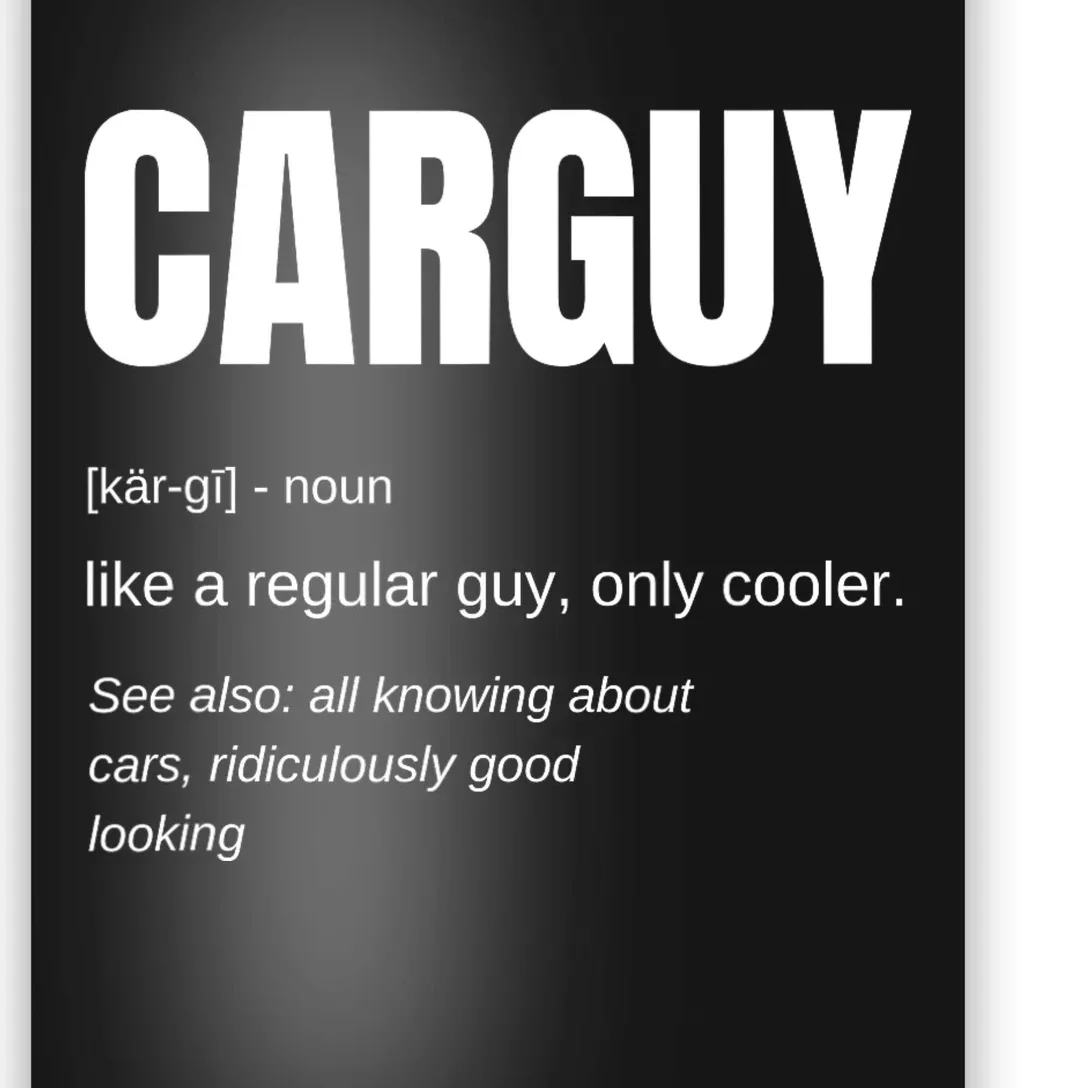 Car Guy Definition Poster