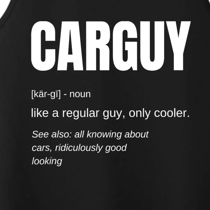 Car Guy Definition Performance Tank