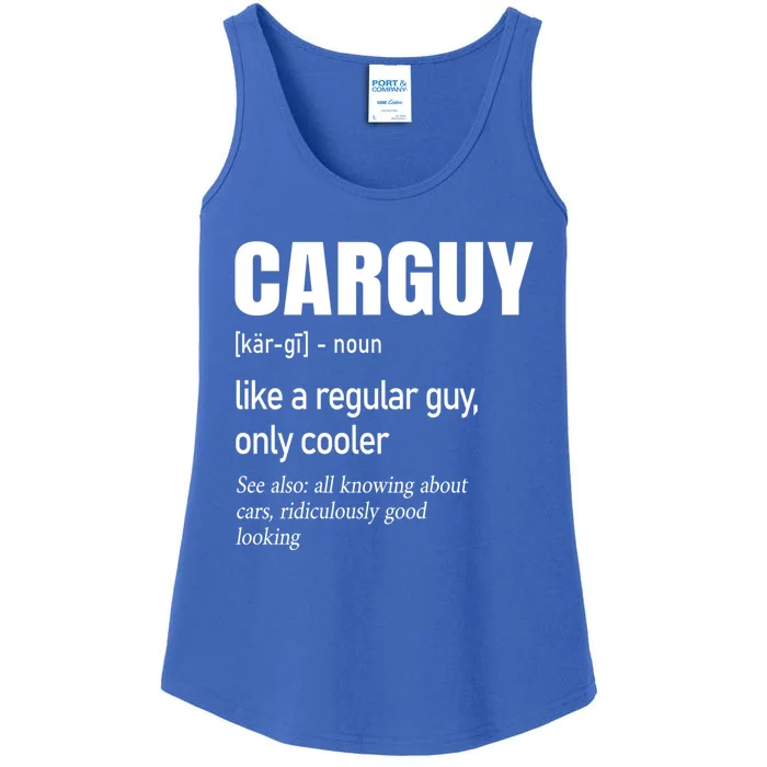 Car Guy Definition Mechanic And Auto Racing Cute Gift Ladies Essential Tank