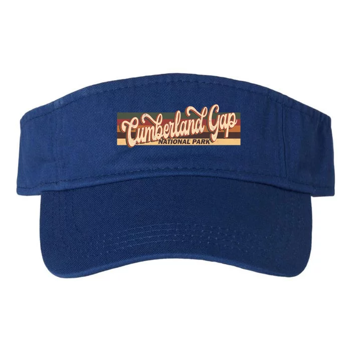 Cumberland Gap Derby Kentucky Us Beach Vintage Retro 70s 80s Gift Valucap Bio-Washed Visor