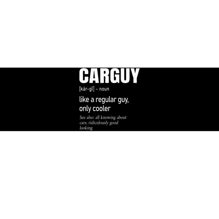 Car Guy Definition Mechanic & Auto Racing Bumper Sticker