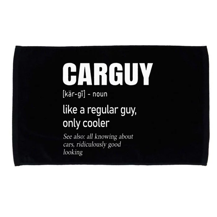 Car Guy Definition Mechanic & Auto Racing Microfiber Hand Towel