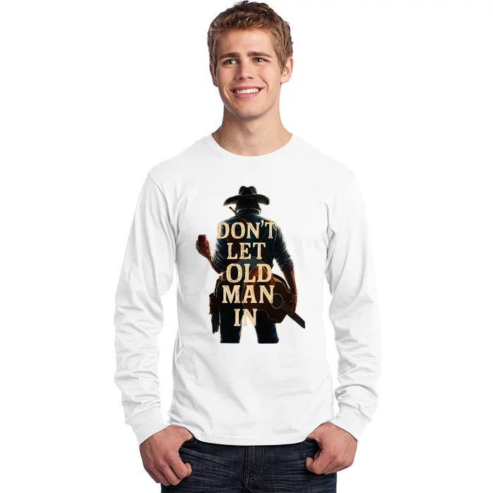 Cowboy Guitar DonT Let The Old Man In Long Sleeve Shirt