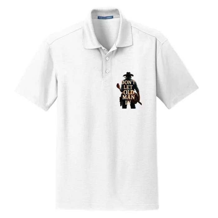 Cowboy Guitar DonT Let The Old Man In Dry Zone Grid Performance Polo