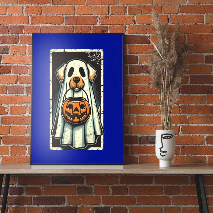 Cute Ghost Dog Halloween Funny Ghost Cool Gift Poster